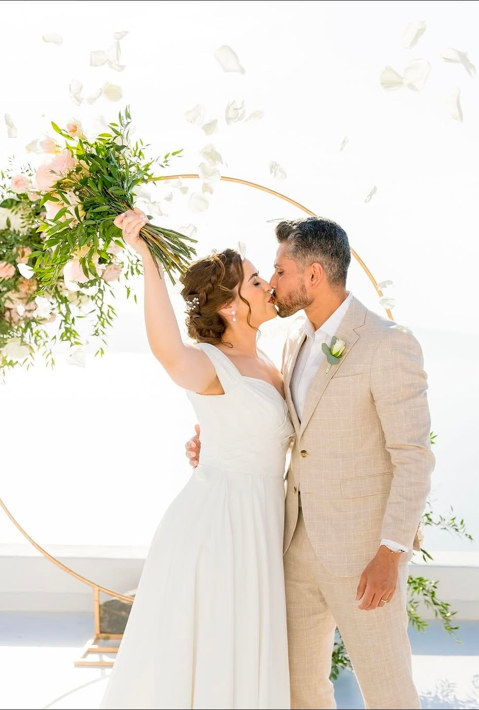Bridal makeup and hair Santorini by Panos Antoniou